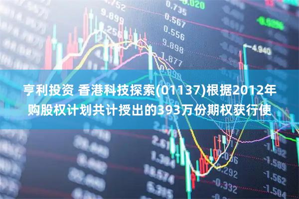 亨利投资 香港科技探索(01137)根据2012年购股权计划共计授出的393万份期权获行使